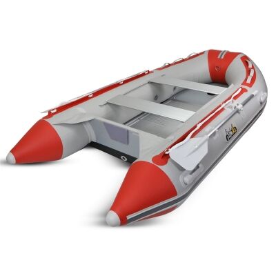 Fishika 370cm Kırmızı Alüminyum Taban Omurgalı Şişme Bot